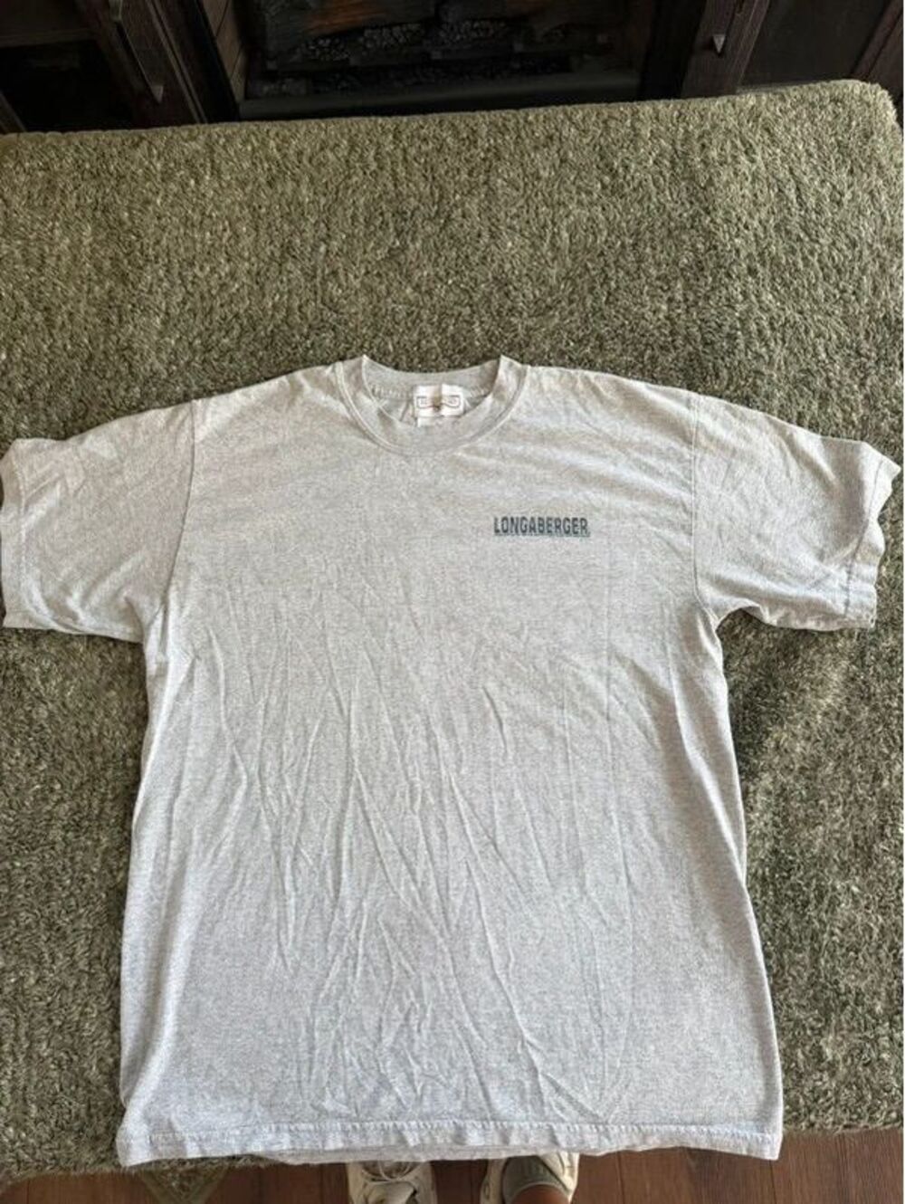 Longaberger Home & Hearth Gray Graphic T-Shirt Size Large